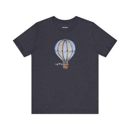Hot Air Balloon Let's Fly Old-Style Vintage Objects Graphic T-Shirt