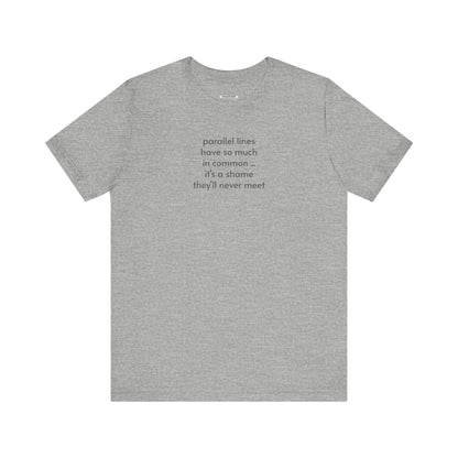 Parallel Lines Minimalist Style T-Shirt