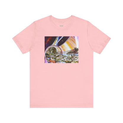 Space Colony Interior View, NASA 1970 Illustration Vintage Graphic T-Shirt