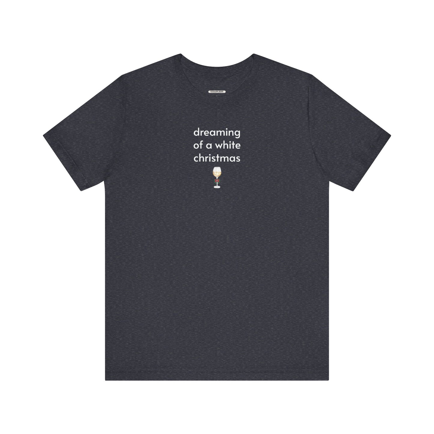 Dreaming of a White Christmas Minimalist Style T-Shirt