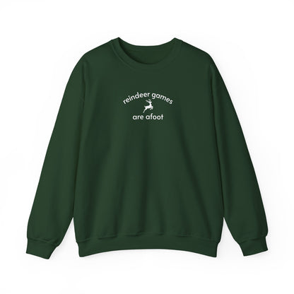 Reindeer Games are Afoot Minimalist Style Sweatshirt