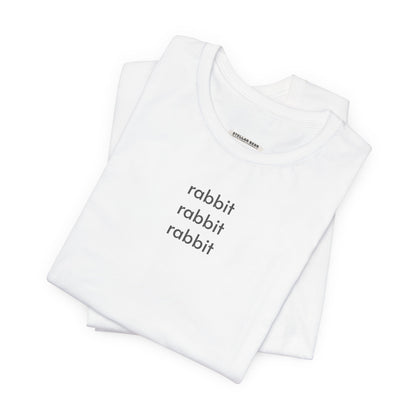 Rabbit Rabbit Rabbit Minimalist Style T-Shirt
