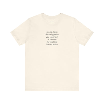 Music Class Make Noise Minimalist Style T-Shirt