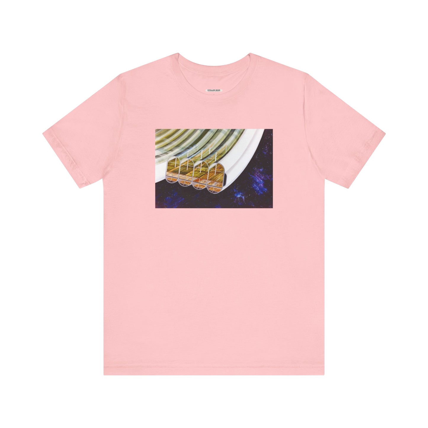 Space Colony Agricultural Modules, NASA 1970 Illustration Vintage Graphic T-Shirt