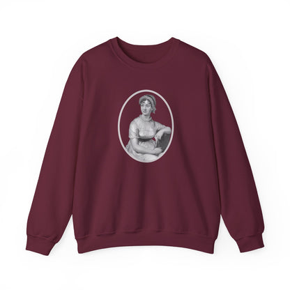 Jane Austen Portrait Vintage Graphic Sweatshirt