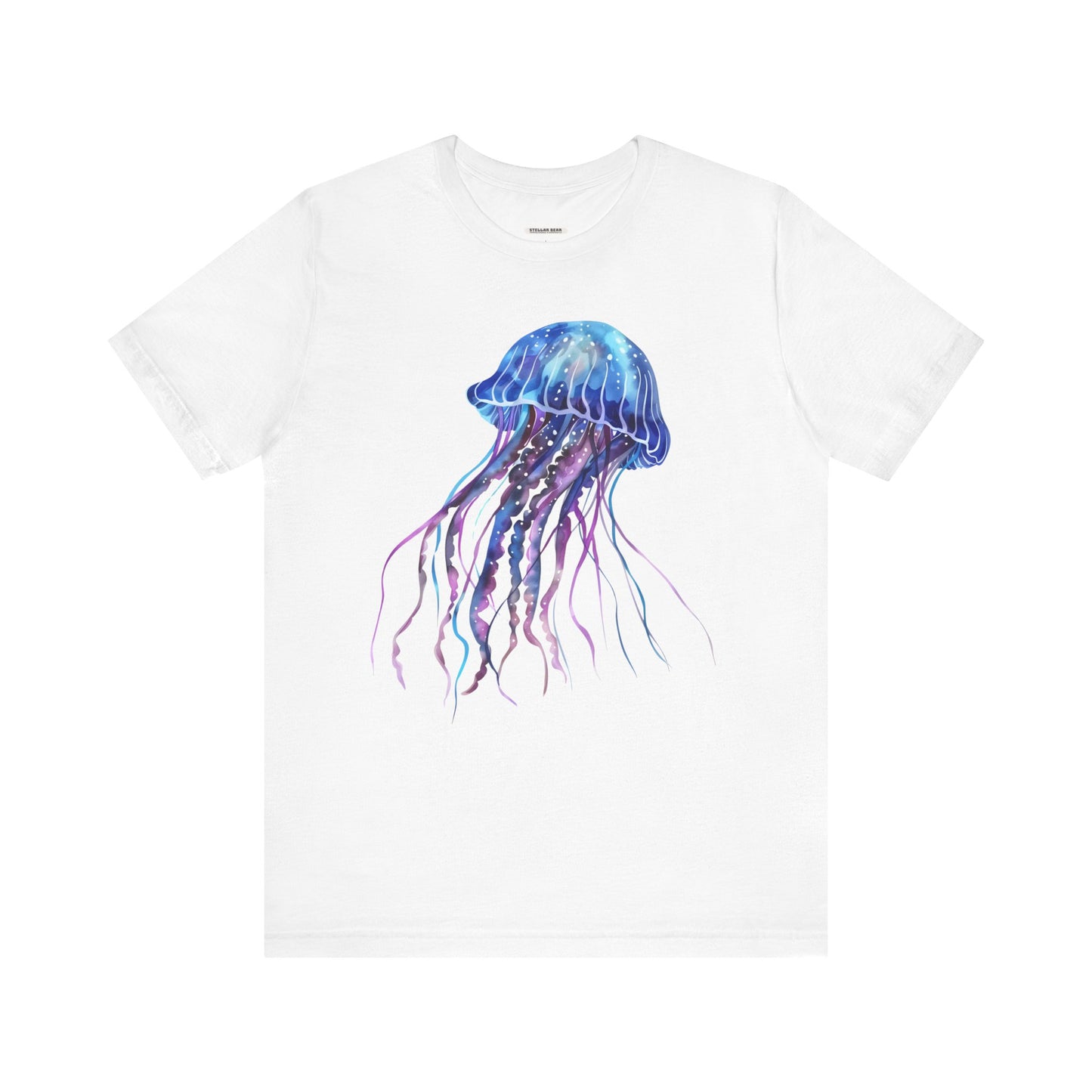 Jellyfish Blue Purple Graphic T-Shirt
