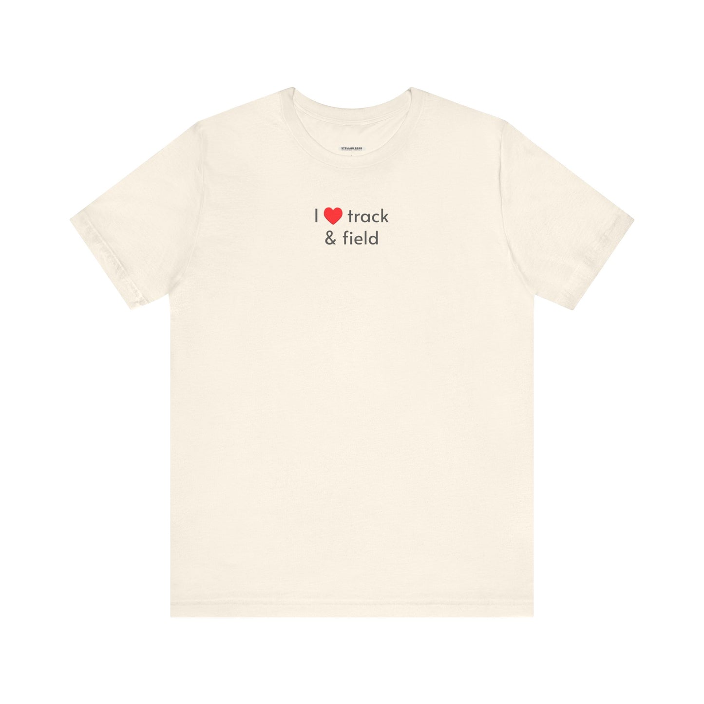 I Love Track & Field Minimalist Style T-Shirt