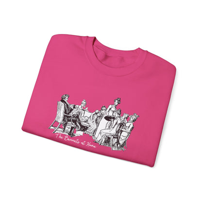 The Bennets at Home, Illustration 1894 Vintage Graphic Sweatshirt (Jane Austen)