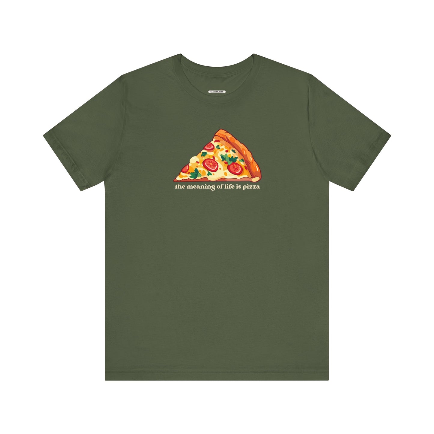 The Meaning of Life is Pizza Graphic T-Shirt