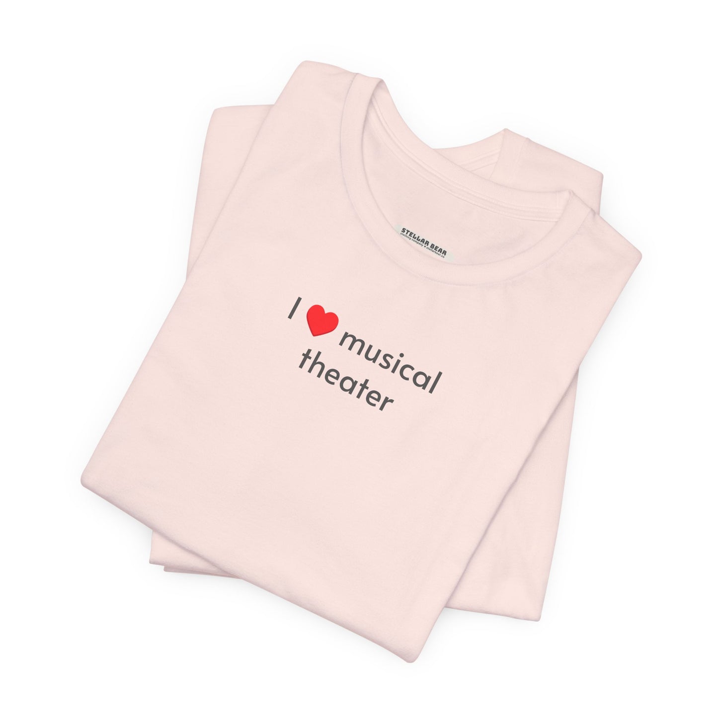 I Love Musical Theater Minimalist Style T-Shirt