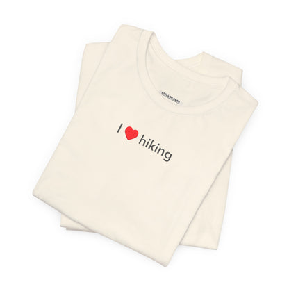 I Love Hiking Minimalist Style T-Shirt