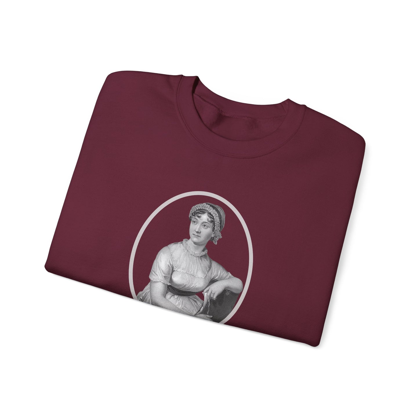 Jane Austen Portrait Vintage Graphic Sweatshirt