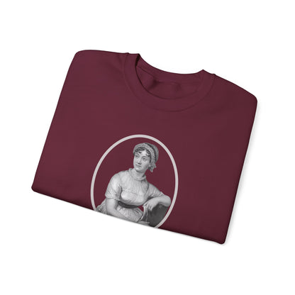Jane Austen Portrait Vintage Graphic Sweatshirt