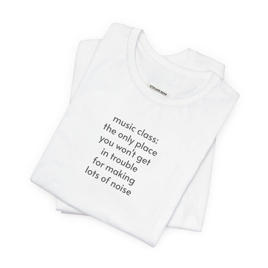 Music Class Make Noise Minimalist Style T-Shirt