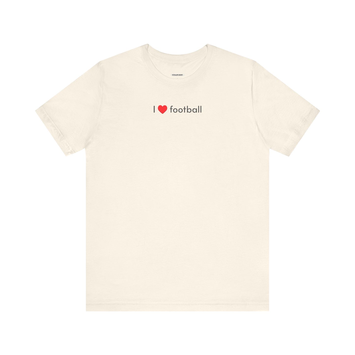 I Love Football Minimalist Style T-Shirt