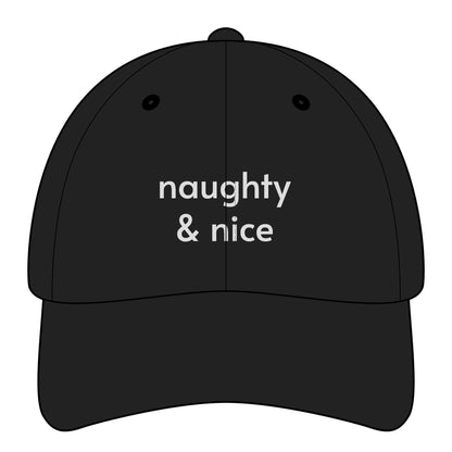 Naughty & Nice Minimalist Style Cap
