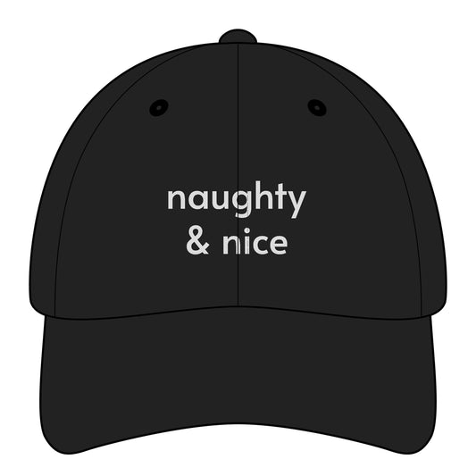 Naughty & Nice Minimalist Style Cap