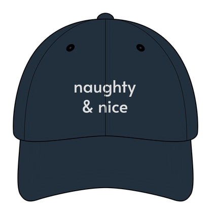 Naughty & Nice Minimalist Style Cap