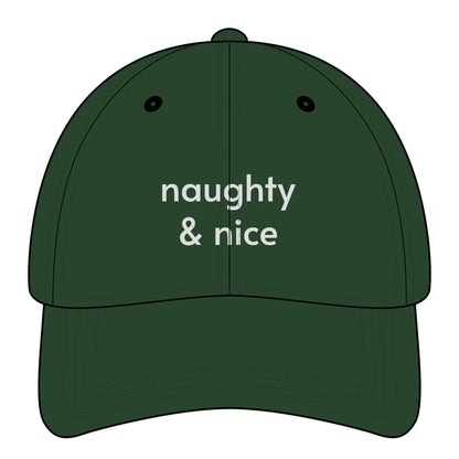 Naughty & Nice Minimalist Style Cap