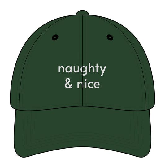 Naughty & Nice Minimalist Style Cap