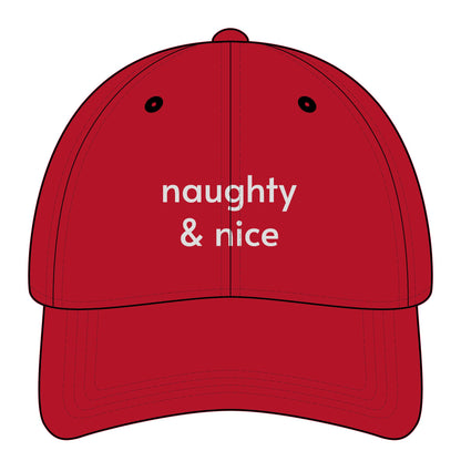 Naughty & Nice Minimalist Style Cap