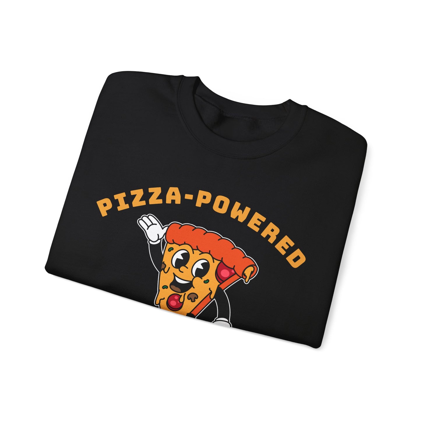 Pizza-Powered Graphic Sweatshirt