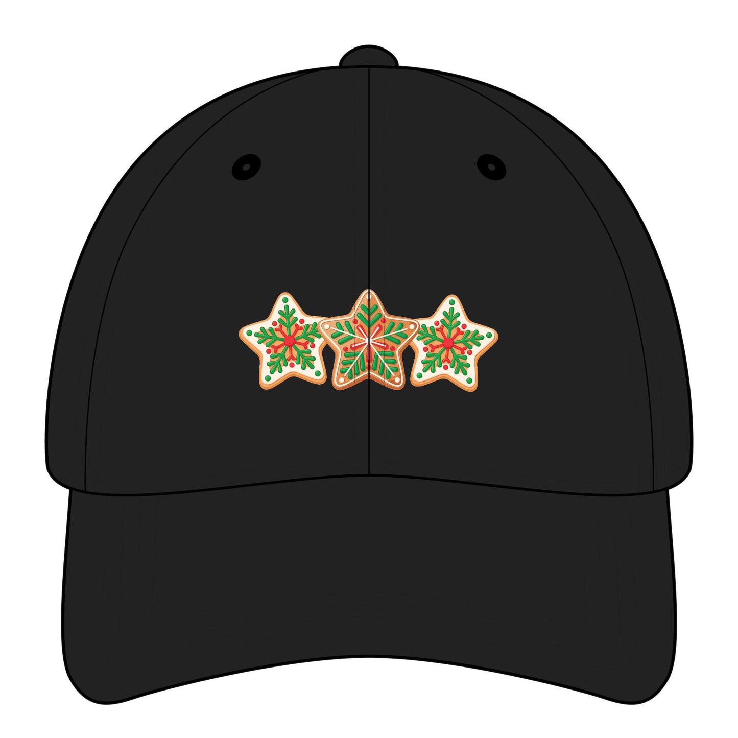 Christmas Star Cookies Graphic Cap