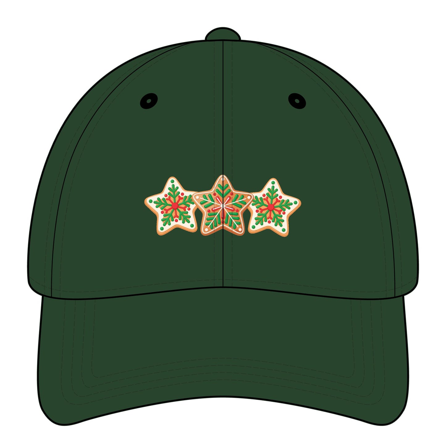 Christmas Star Cookies Graphic Cap