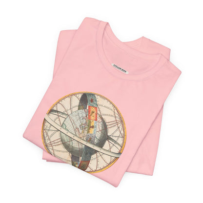 Ptolemaic View of the Universe Illustration 1660 Vintage Graphic T-Shirt