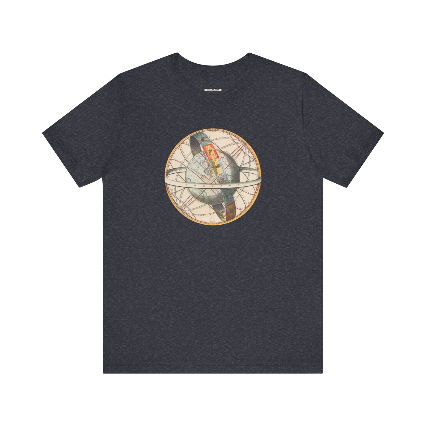 Ptolemaic View of the Universe Illustration 1660 Vintage Graphic T-Shirt