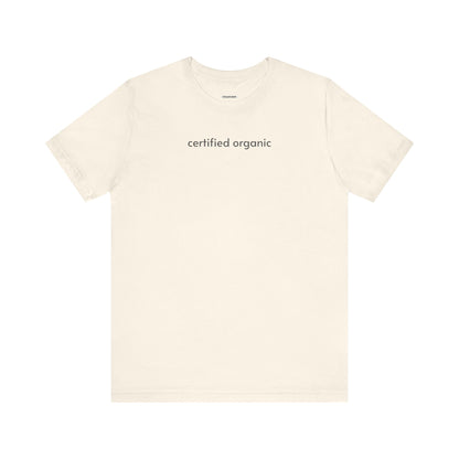 Certified Organic Minimalist Style T-Shirt