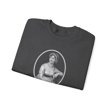 Jane Austen Portrait Vintage Graphic Sweatshirt