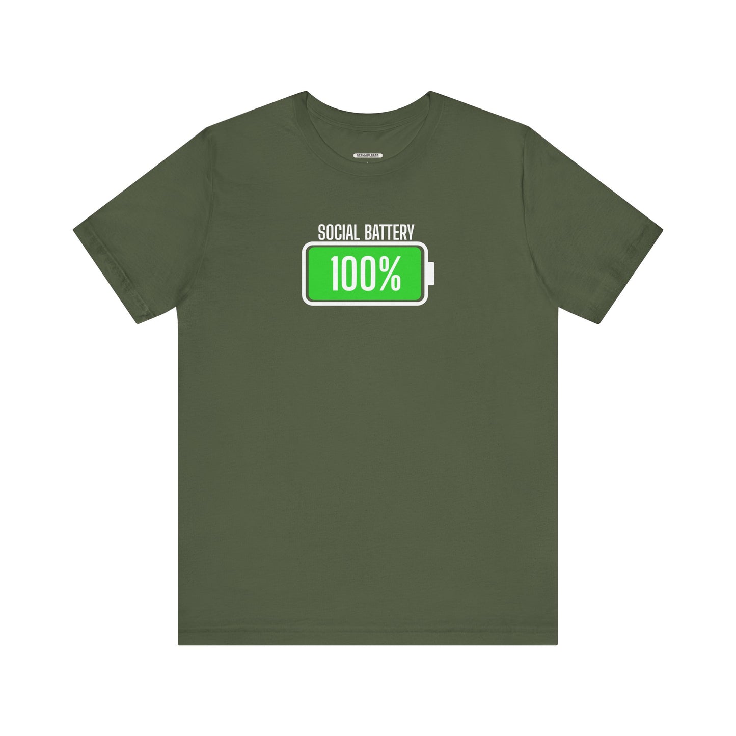 Social Battery 100% Graphic T-Shirt