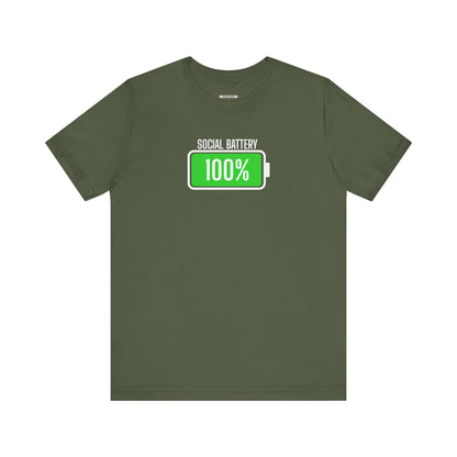 Social Battery 100% Graphic T-Shirt