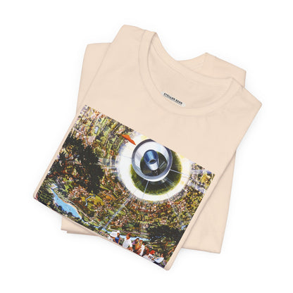 Space Colony's Interior, NASA 1970 Illustration Vintage Graphic T-Shirt