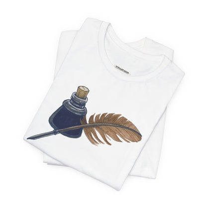 Ink and Feather Quill Pen Vintage Objects Graphic T-Shirt