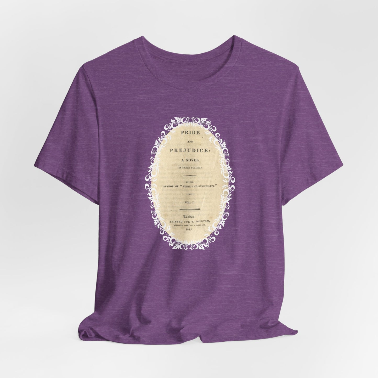 Pride and Prejudice First Edition Title Page 1813 Vintage Graphic T-Shirt (Jane Austen)