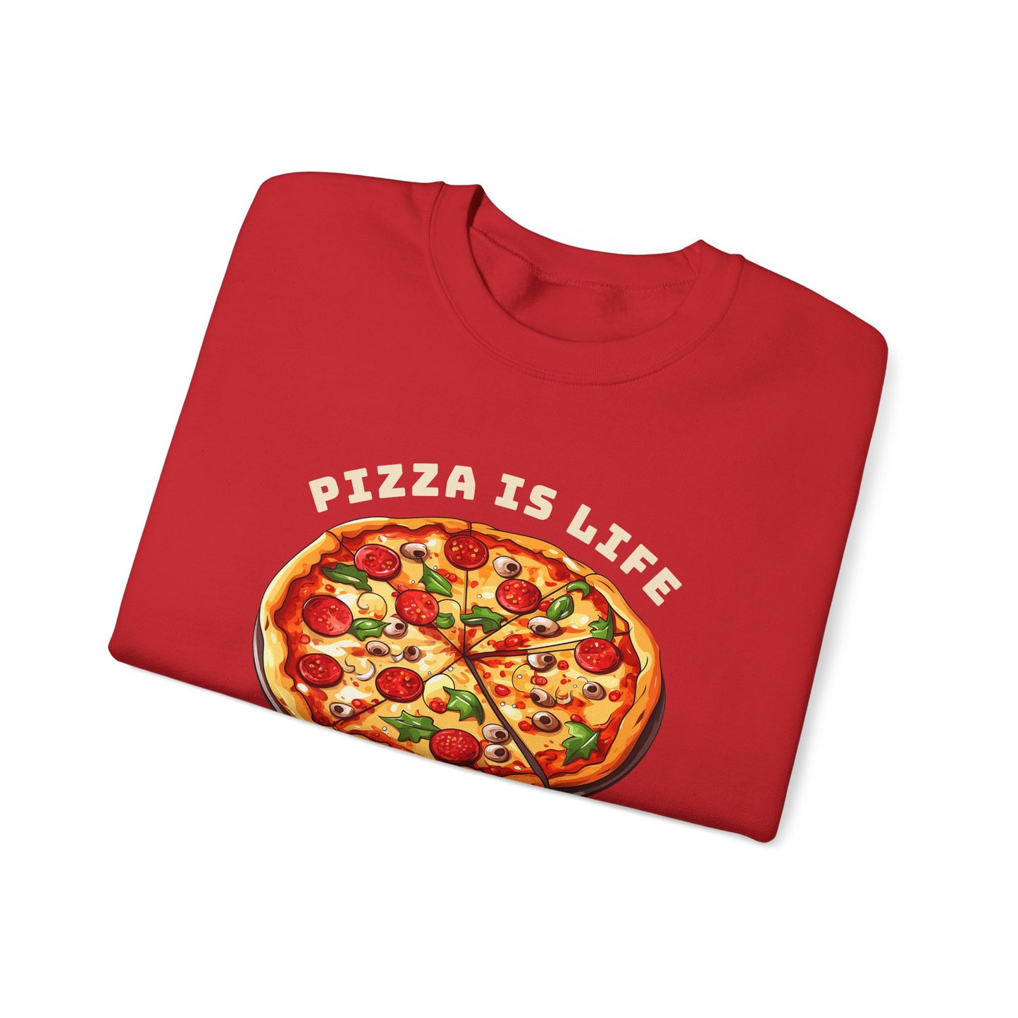 Pizza is Life Graphic Sweatshirt