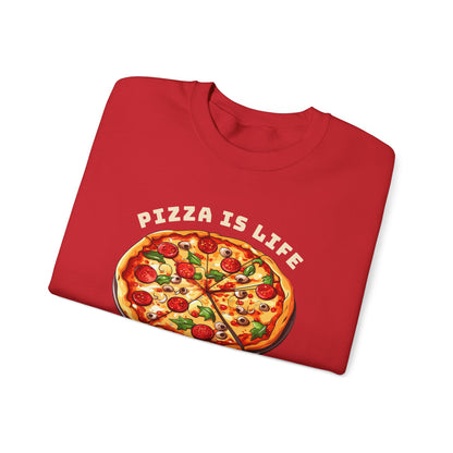 Pizza is Life Graphic Sweatshirt