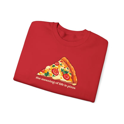 The Meaning of Life is Pizza Graphic Sweatshirt