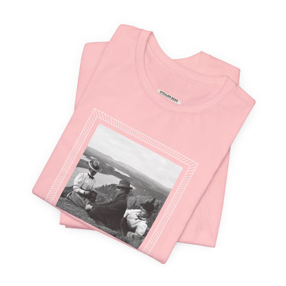 Friends on a Hill with a Camera 1899 Vintage Graphic T-Shirt