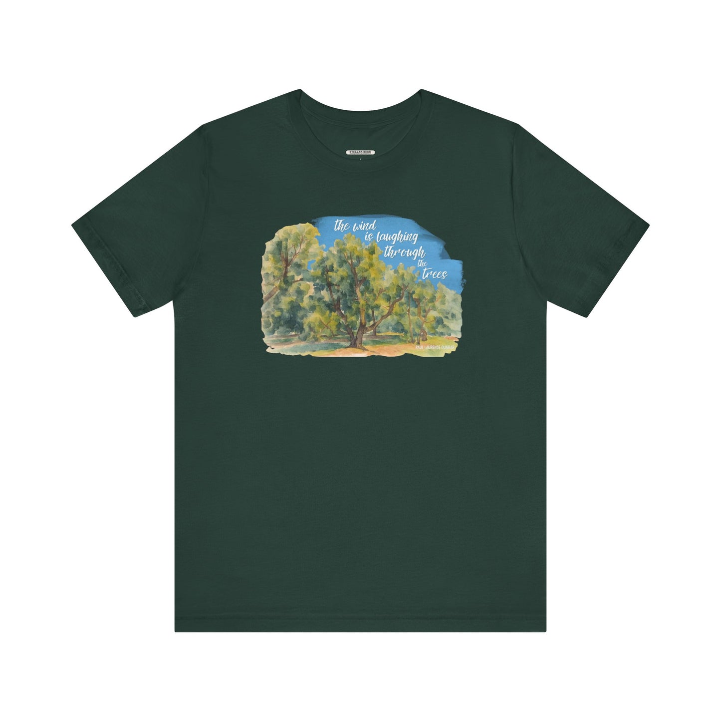 The Wind is Laughing Through the Trees Graphic T-Shirt (Paul Laurence Dunbar)