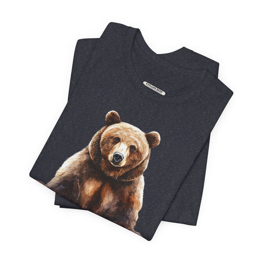 Grizzly Bear Sitting Graphic T-Shirt
