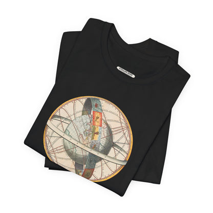 Ptolemaic View of the Universe Illustration 1660 Vintage Graphic T-Shirt