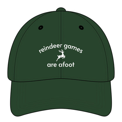 Reindeer Games are Afoot Minimalist Style Cap