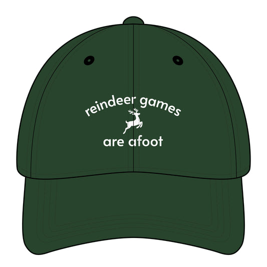 Reindeer Games are Afoot Minimalist Style Cap