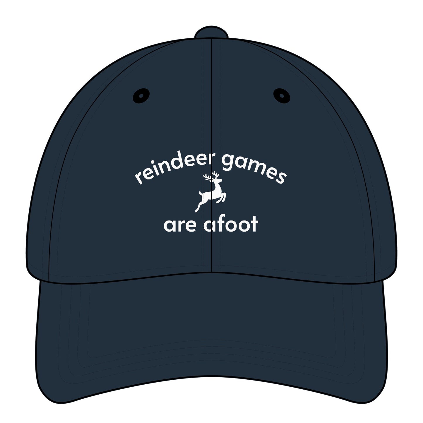 Reindeer Games are Afoot Minimalist Style Cap