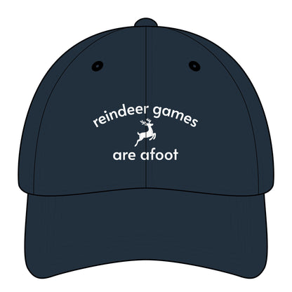 Reindeer Games are Afoot Minimalist Style Cap