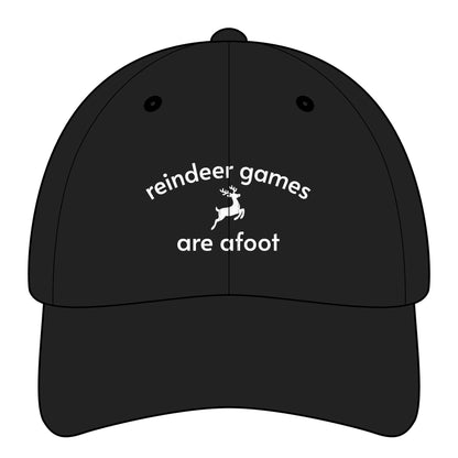 Reindeer Games are Afoot Minimalist Style Cap