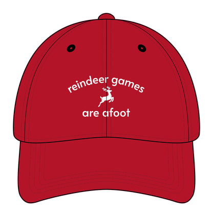 Reindeer Games are Afoot Minimalist Style Cap